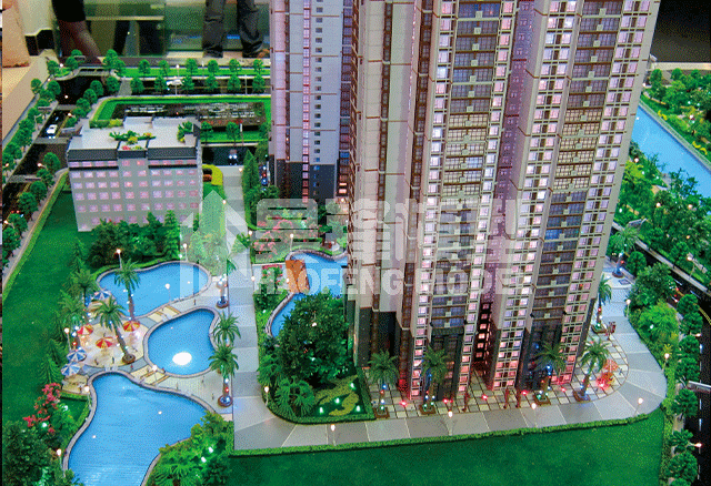 云南建筑模型-石林巴江明珠